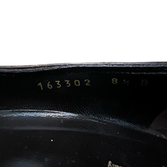 Gucci Leather Crocodile Embossed Thick Heel Pumps Cocoa Timeless Classic 8.5 - Picture 11 of 14